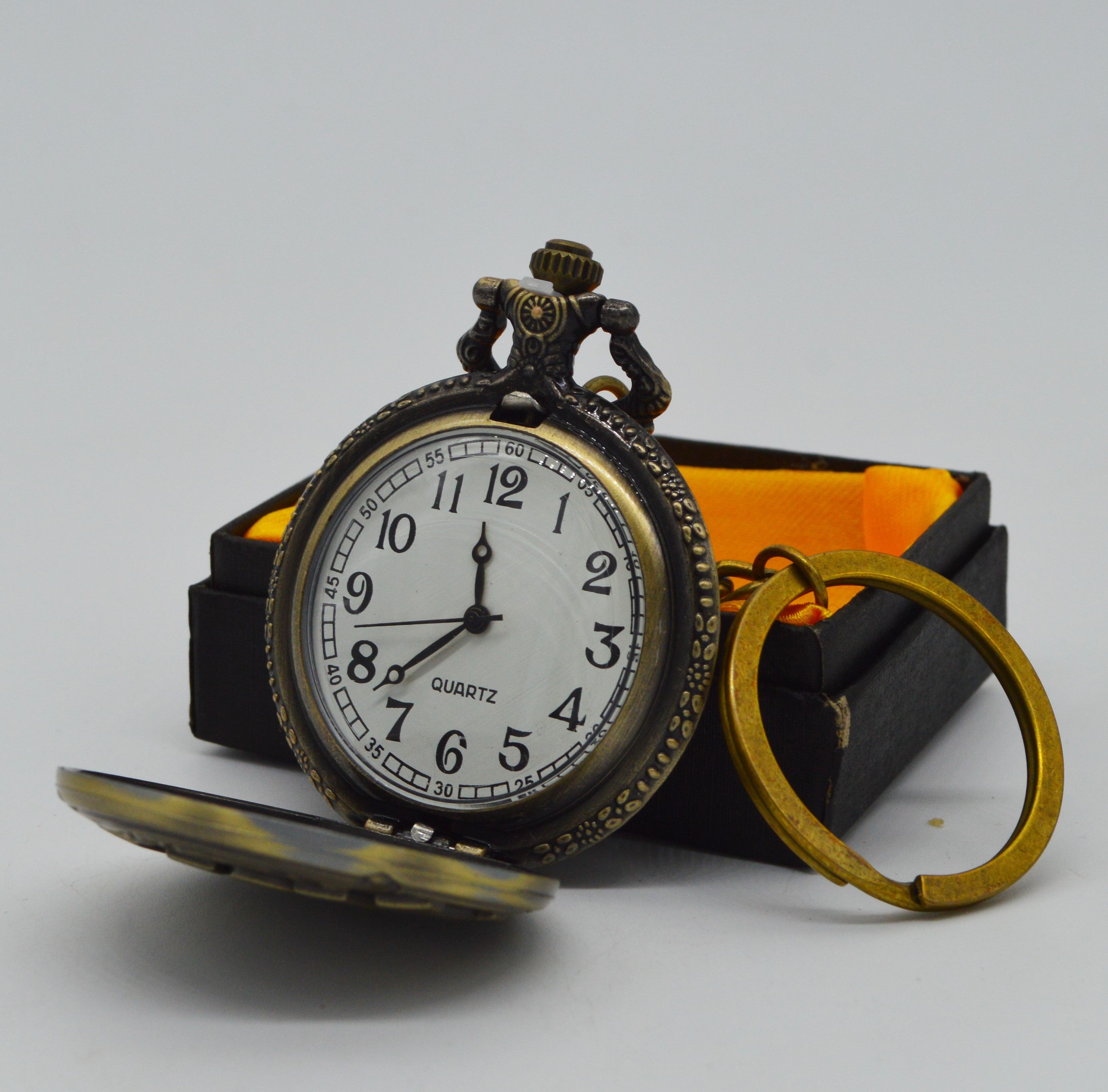 Groomsman Wedding Gift - Steampunk Pocket Watch | Gunmetal | The Stephenson  – Victory and Innsbruck