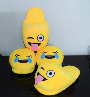 Emoji Plush Slippers - The ShopCircuit