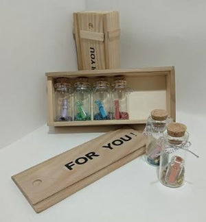 Message Bottle In Wooden Box - The ShopCircuit